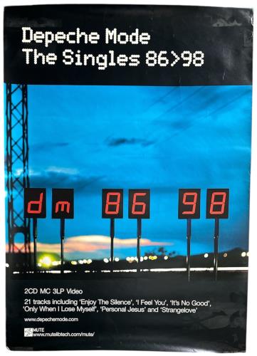 Depeche Mode The Singles 86>98 poster UK DEPPOTH876188