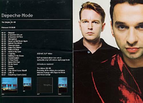 Depeche Mode The Singles Sales Presenter handbill UK DEPHBTH249543