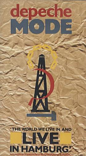 Depeche Mode The World We Live In And Live In Hamburg video (VHS or PAL or NTSC) UK DEPVITH140794