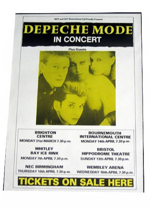 Depeche Mode Tickets On Sale Here poster UK DEPPOTI407233