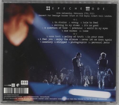 Depeche Mode Tour Of The Universe  - The Royal Albert Hall, London 2010 2 CD album set (Double CD) UK DEP2CTO637100