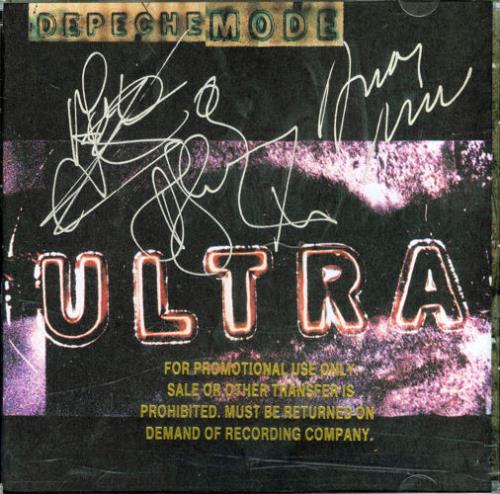 Depeche Mode Ultra - Autographed CD album (CDLP) US DEPCDUL145897