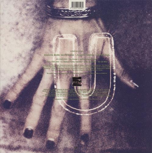 Depeche Mode Useless - Hype-Sticker 12" vinyl single (12 inch record / Maxi-single) UK DEP12US876334