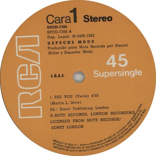 Depeche Mode Verte 12" vinyl single (12 inch record / Maxi-single) Spanish DEP12VE379956