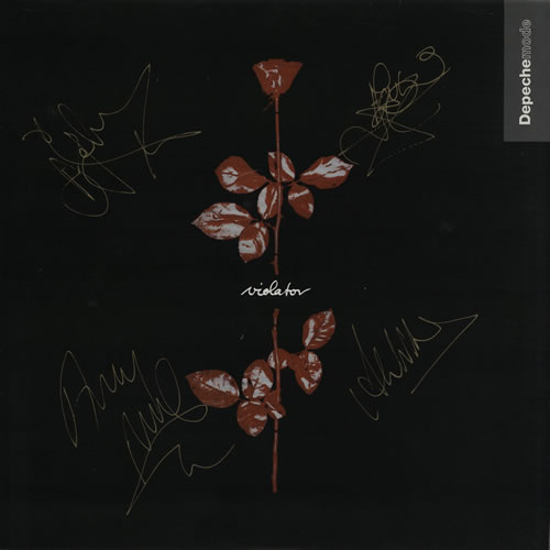 Depeche Mode Violator - Fully Autographed vinyl LP album (LP record) UK DEPLPVI567910