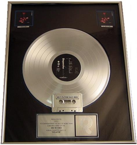 Depeche Mode Violator award disc US DEPAWVI162042
