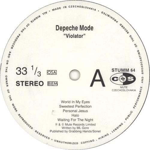 Depeche Mode Violator vinyl LP album (LP record) Czech DEPLPVI73293