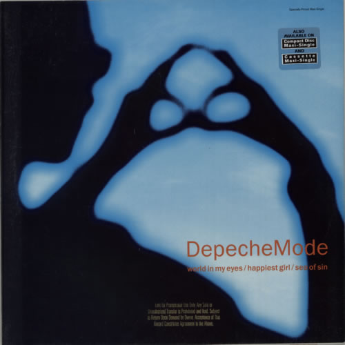 Depeche Mode World In My Eyes - Gold promo stamped 12" vinyl single (12 inch record / Maxi-single) US DEP12WO315911