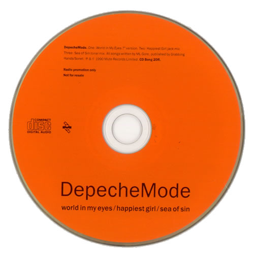 Depeche Mode World In My Eyes - Orange Disc CD single (CD5 / 5") UK DEPC5WO19318