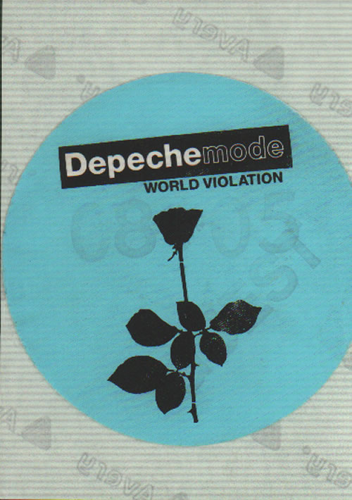 Depeche Mode World Violation + Guest Pass, Wristband & Merchandise Insert tour programme UK DEPTRWO637134