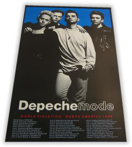 Depeche Mode World Violation US Tour Poster poster US DEPPOWO404803