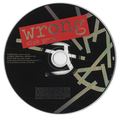 Depeche Mode Wrong - Club Promo CD single (CD5 / 5") UK DEPC5WR466823
