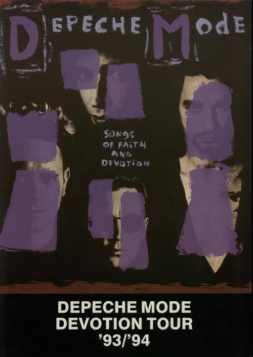 Depeche Mode Devotion Tour '93/'94 + Ticket stub tour programme UK DEPTRDE214605