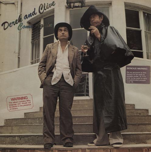 Derek And Clive Come Again - Serious Warning sticker vinyl LP album (LP record) UK D/CLPCO755994
