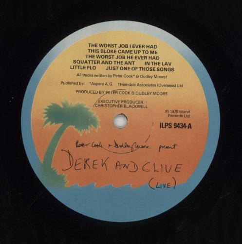 Derek And Clive Derek And Clive Live vinyl LP album (LP record) UK D/CLPDE240234