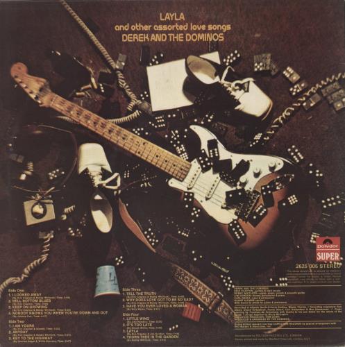 Derek And The Dominos Layla 2-LP vinyl record set (Double LP Album) US D&D2LLA885084