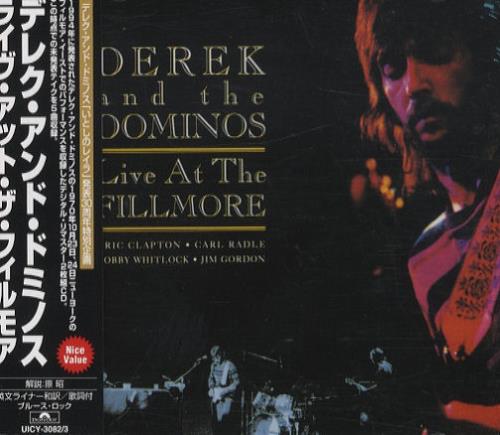 Derek And The Dominos Live At The Fillmore 2 CD album set (Double CD) Japanese D&D2CLI423787