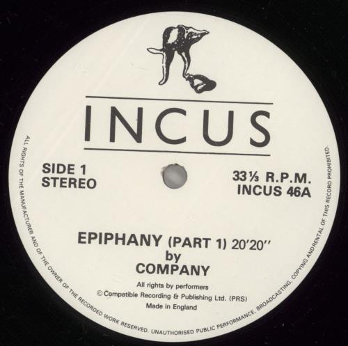 Derek Bailey Epiphany vinyl LP album (LP record) UK EZ1LPEP885794