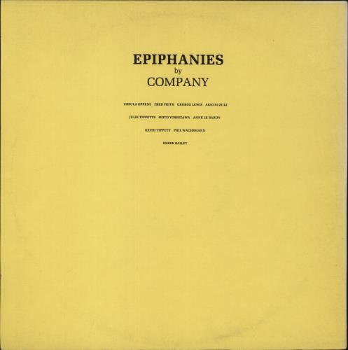 Derek Bailey Epiphany vinyl LP album (LP record) UK EZ1LPEP885794
