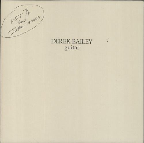 Derek Bailey Lot 74 - Solo Improvisations vinyl LP album (LP record) UK EZ1LPLO855876