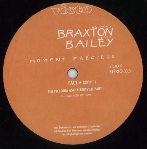 Derek Bailey Moment Pr�cieux vinyl LP album (LP record) Canadian EZ1LPMO851638