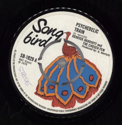 Derrick Harriott Psychedelic Train 7" vinyl single (7 inch record / 45) UK DT1LPPS768806