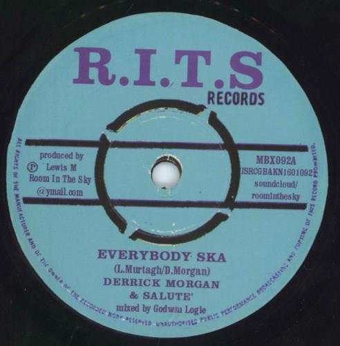 Derrick Morgan Everybody Ska 7" vinyl single (7 inch record / 45) UK E3R07EV813136