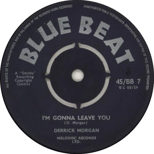 Derrick Morgan Fat Man / I'm Gonna Leave You 7" vinyl single (7 inch record / 45) UK E3R07FA723162