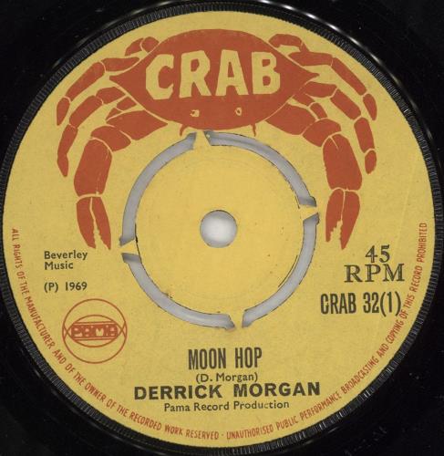 Derrick Morgan Moon Hop 7" vinyl single (7 inch record / 45) UK E3R07MO727664