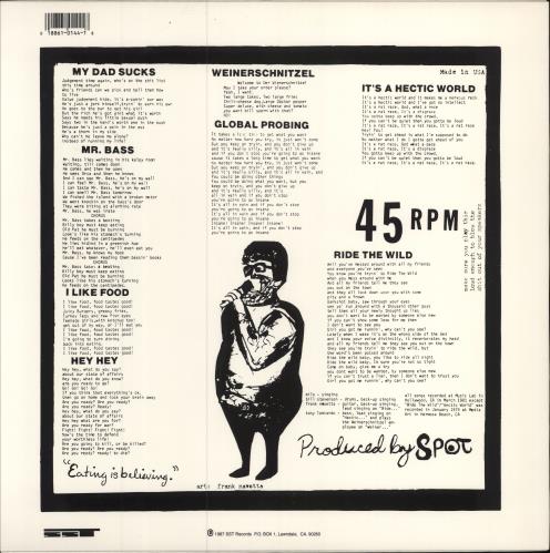 Descendents Bonus Fat - Light Green labels vinyl LP album (LP record) US DECLPBO783863