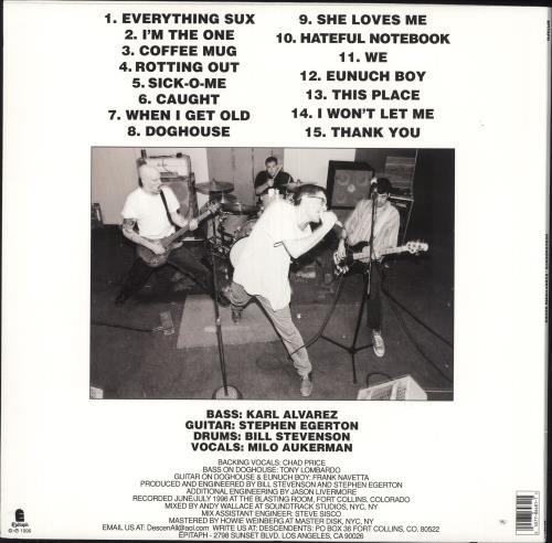 Descendents Everything Sucks vinyl LP album (LP record) US DECLPEV738248