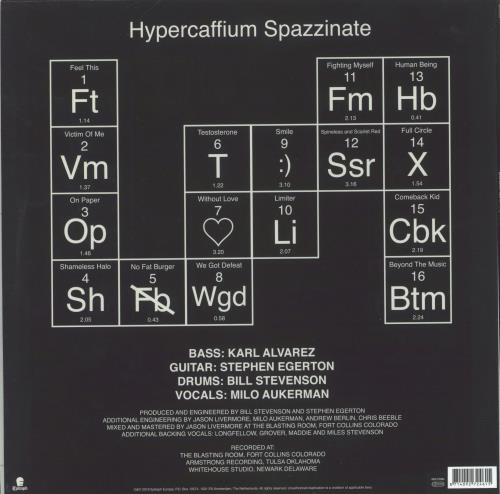 Descendents Hypercaffium Spazzinate - Clear w/ Black Smoke vinyl LP album (LP record) Dutch DECLPHY738349