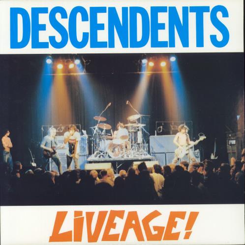 Descendents Liveage! vinyl LP album (LP record) US DECLPLI870635
