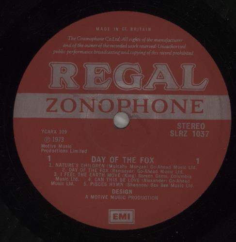 Design Day Of The Fox vinyl LP album (LP record) UK 3DELPDA601853