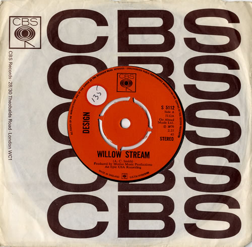 Design Willow Stream 7" vinyl single (7 inch record / 45) UK 3DE07WI585924
