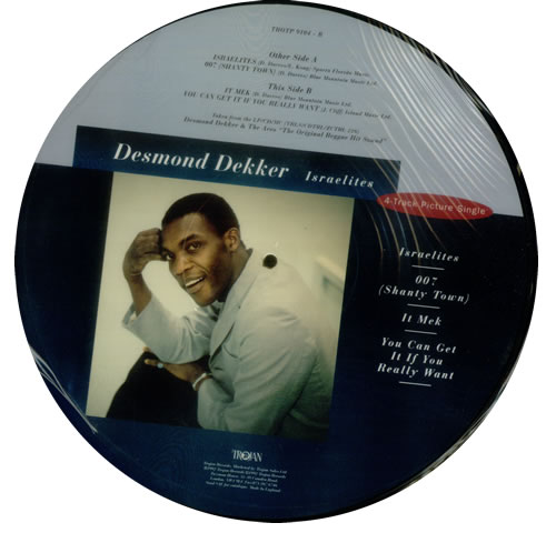 Desmond Dekker Israelites picture disc LP (vinyl picture disc album) UK DDKPDIS543722
