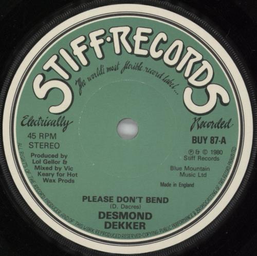 Desmond Dekker Please Don't Bend 7" vinyl single (7 inch record / 45) UK DDK07PL99724