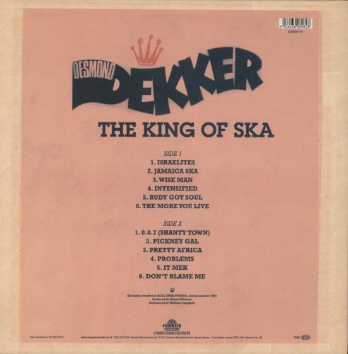 Desmond Dekker The King Of Ska - 180gm - Sticker vinyl LP album (LP record) UK DDKLPTH875876