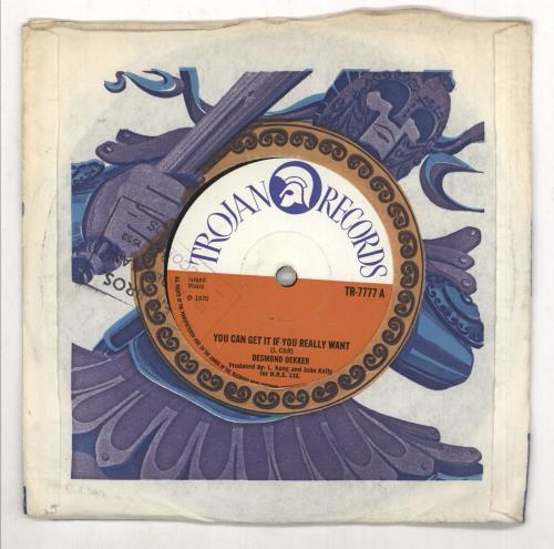 Desmond Dekker You Can Get It If You Really Want - Solid  Trojan sleeve 7" vinyl single (7 inch record / 45) UK DDK07YO672425