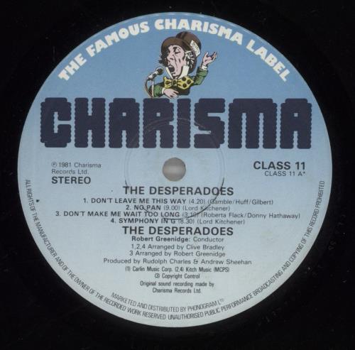 Desperadoes Deperadoes vinyl LP album (LP record) UK DS5LPDE391330
