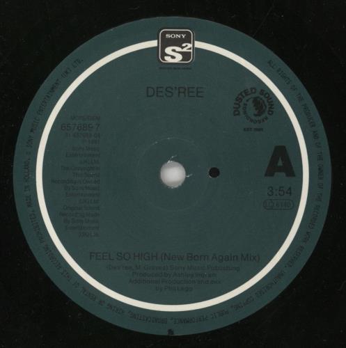 Des'ree Feel So High 7" vinyl single (7 inch record / 45) UK DSR07FE850059