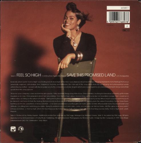 Des'ree Feel So High 7" vinyl single (7 inch record / 45) UK DSR07FE850059