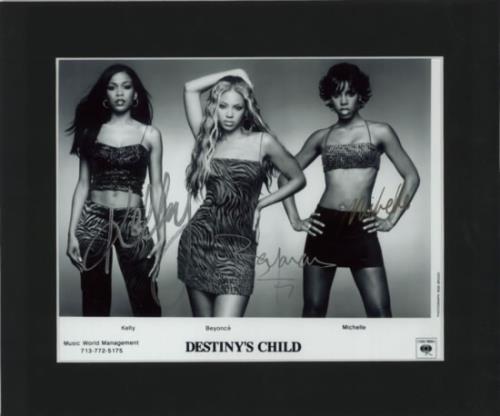 Destiny's Child Autographed Publicity Photograph memorabilia US DCHMMAU604015