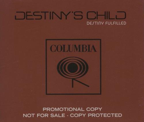 Destiny's Child Destiny Fulfilled CD album (CDLP) UK DCHCDDE312204