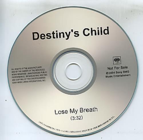 Destiny's Child Lose My Breath CD-R acetate Japanese DCHCRLO309684