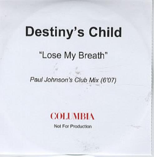Destiny's Child Lose My Breath CD-R acetate UK DCHCRLO312036