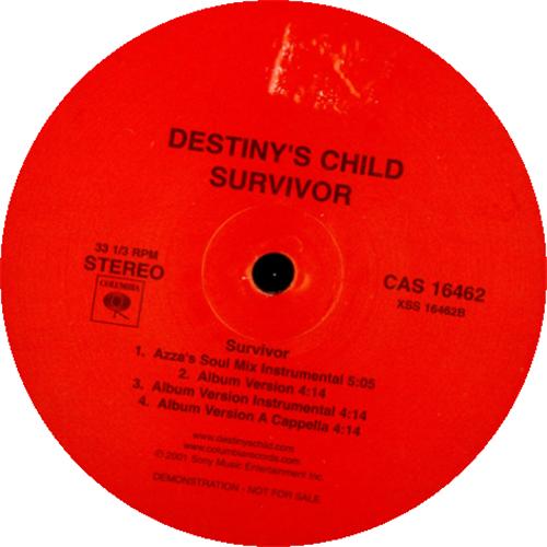 Destiny's Child Survivor 12" vinyl single (12 inch record / Maxi-single) US DCH12SU192439
