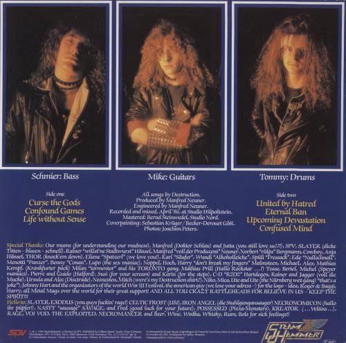 Destruction Eternal Devastation vinyl LP album (LP record) German D47LPET607116