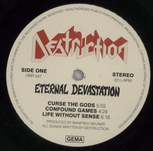 Destruction Eternal Devastation vinyl LP album (LP record) German D47LPET868661