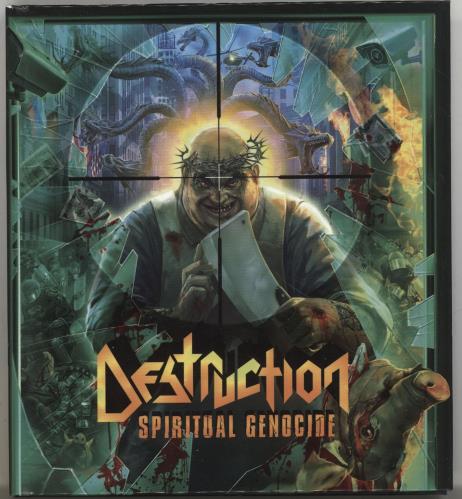 Destruction Spiritual Genocide + Bonus Patch CD album (CDLP) German D47CDSP701019